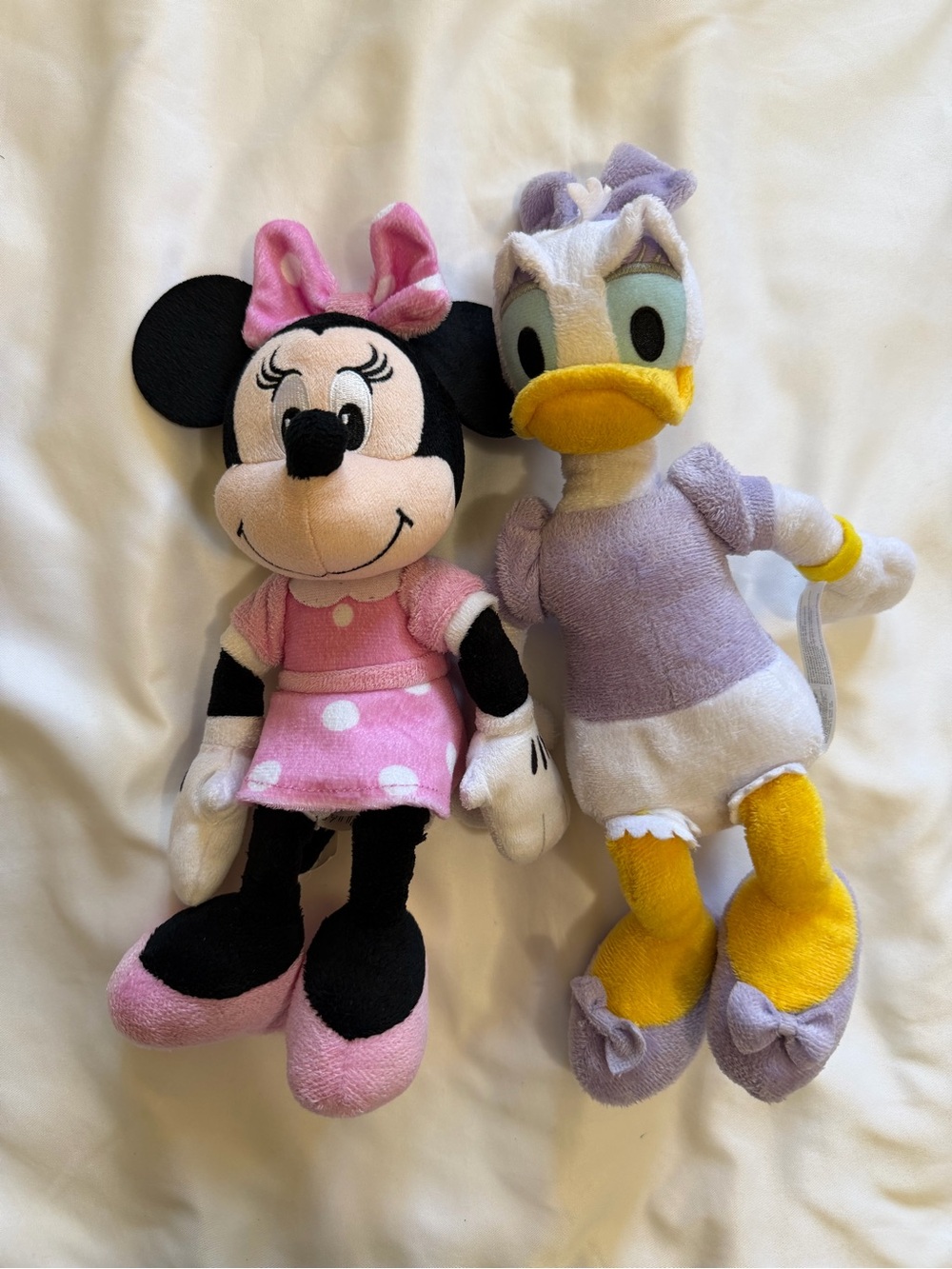 Disney Minnie Mouse & Daisy Duck Plush Toys - Pink & Lavender